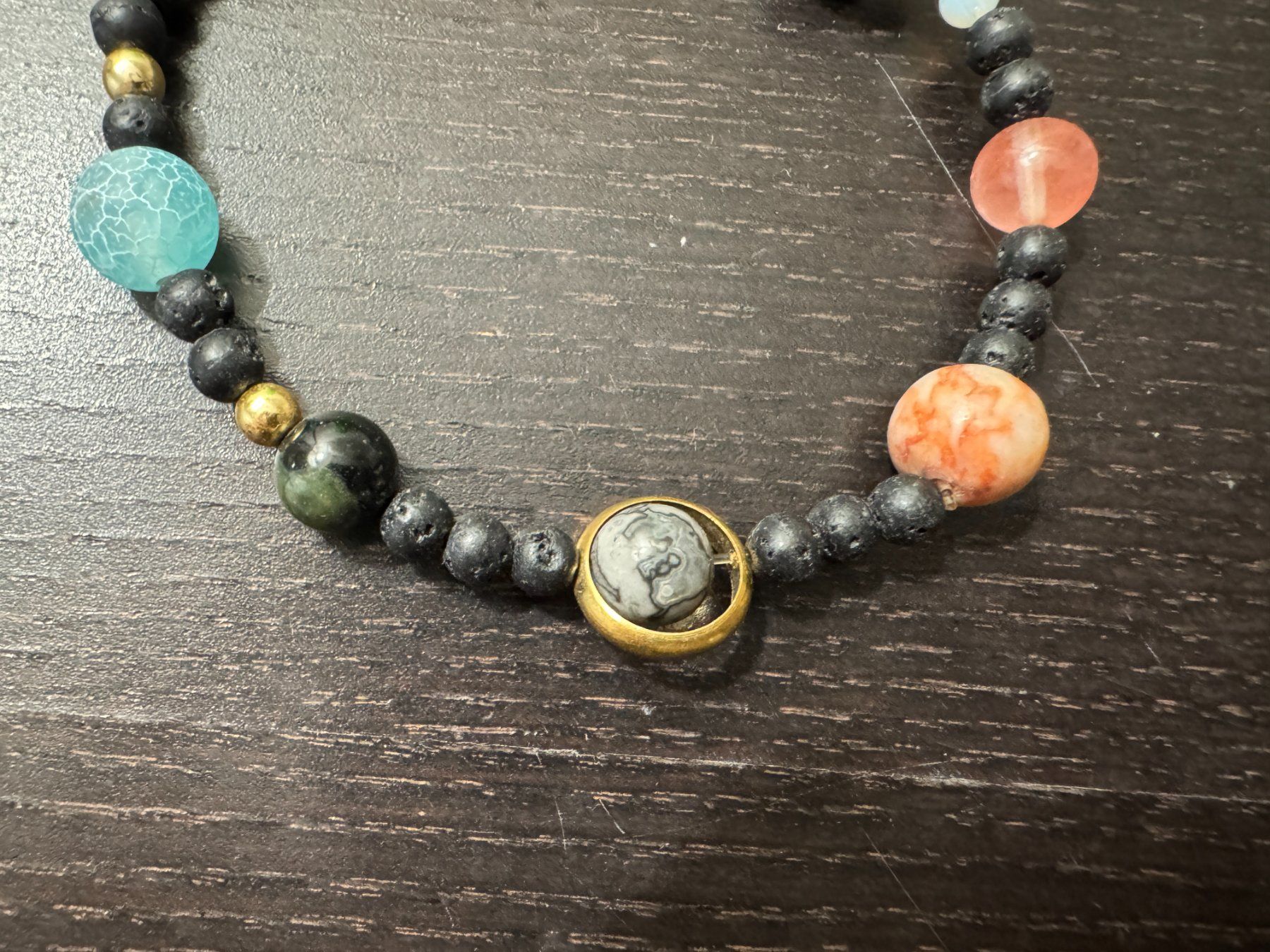 Bracciali & Braccialetti: Perlenarmband Sonnensystem, Armband, bracelet, solar system – Nuovo e nell'imballaggio originale da Winterthur venduto da YaV 1