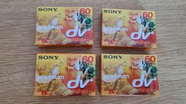 4x Sony Mini DV Kassette Premium DV 60min/LP90 Digital OVP