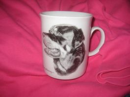 PORZELLAN  TASSE   ROTWEILER