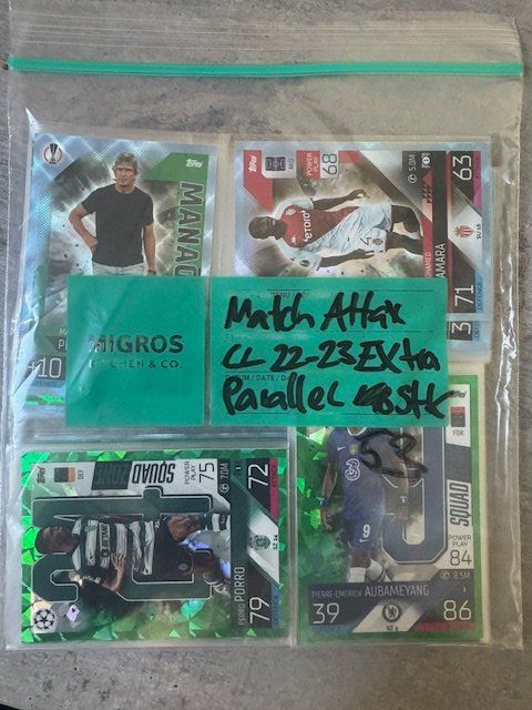 Topps Sammelbilder & Trading cards: Topps Match Attax CL 22-23 Extra 53 Stk. Parallel – Neu (gemäss Beschreibung) aus Gisikon von tradingcardsswiss