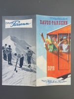 Prospekt Davos Parsenn / Vogelschaukarte Ski Skifahren