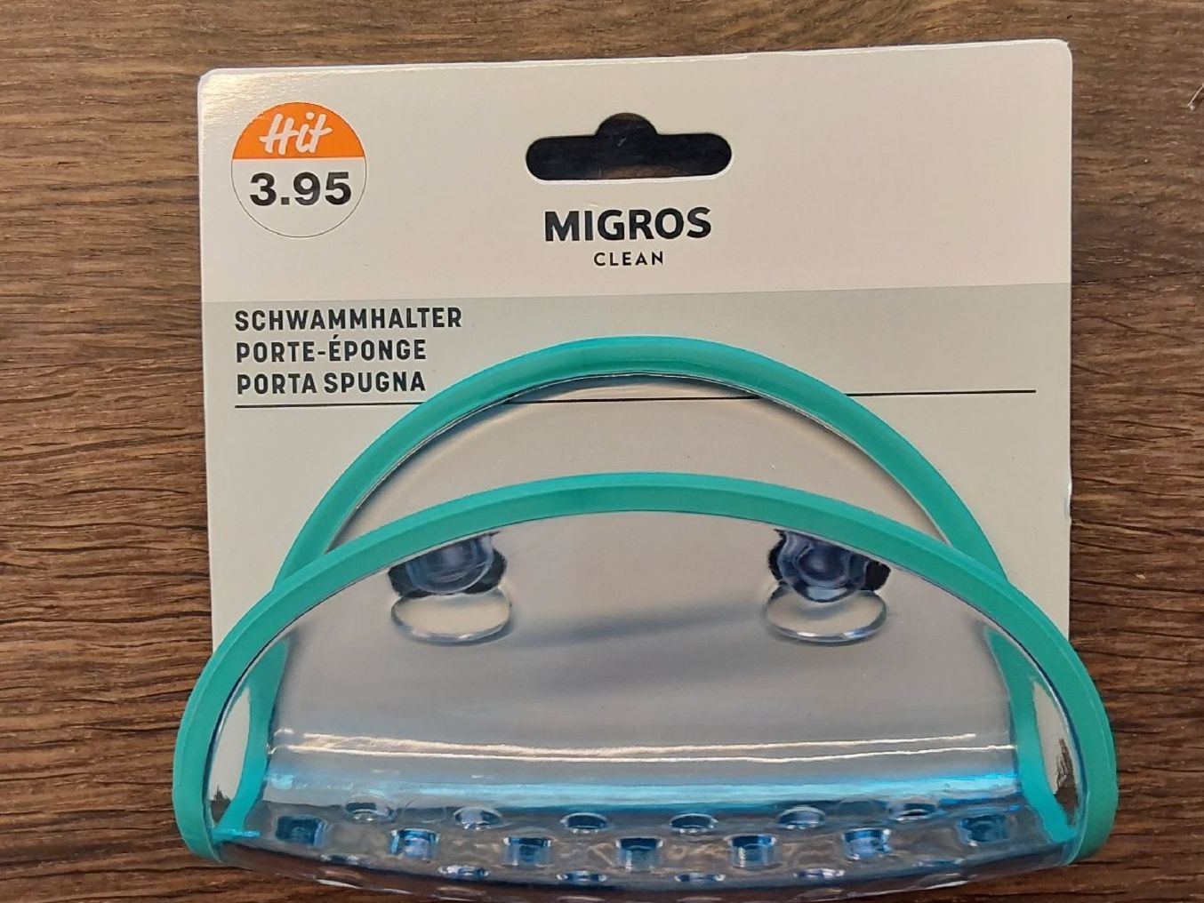 Migros Supporti a parete: Schwammhalter Migros neu – Nuovo e nell'imballaggio originale da Köniz venduto da scopello12