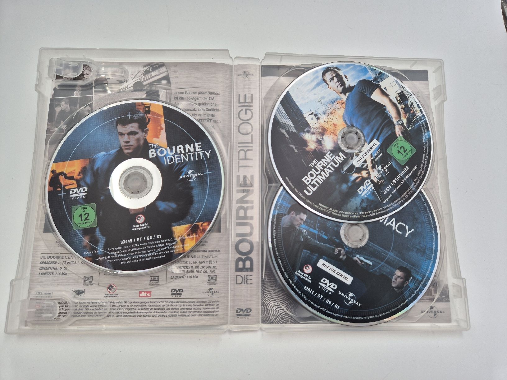 Tutti i DVDs: Bourne Trilogie - 3 Disc Edition  – Usato da Ettiswil venduto da beekeper13 2