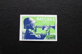 BAT. CAR. 2 Cp. IV/2 SOLDATENMARKE geschnitten 1940