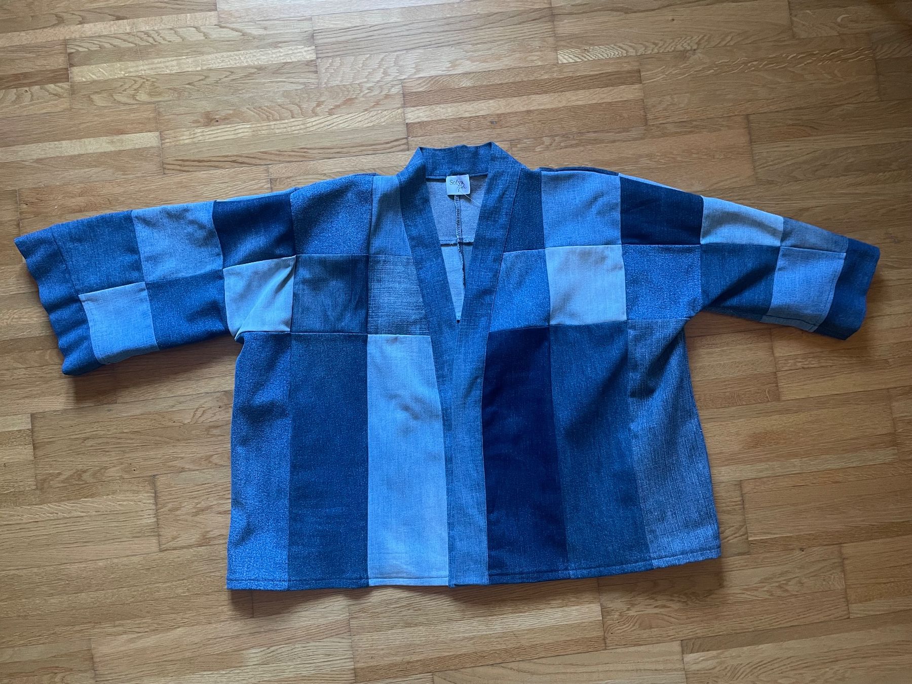 Jacken: Sofya FDX Upcycling Jeans Patchwork Kimono Jacke onesize – Neu (gemäss Beschreibung) aus Clarens von Lois86 2