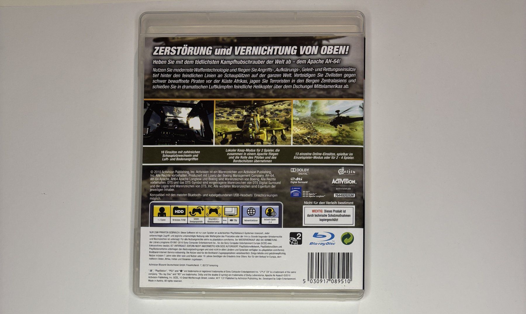 Giochi: PS3 - Apache: Air Assault – Usato da Allschwil venduto da Bullach 2