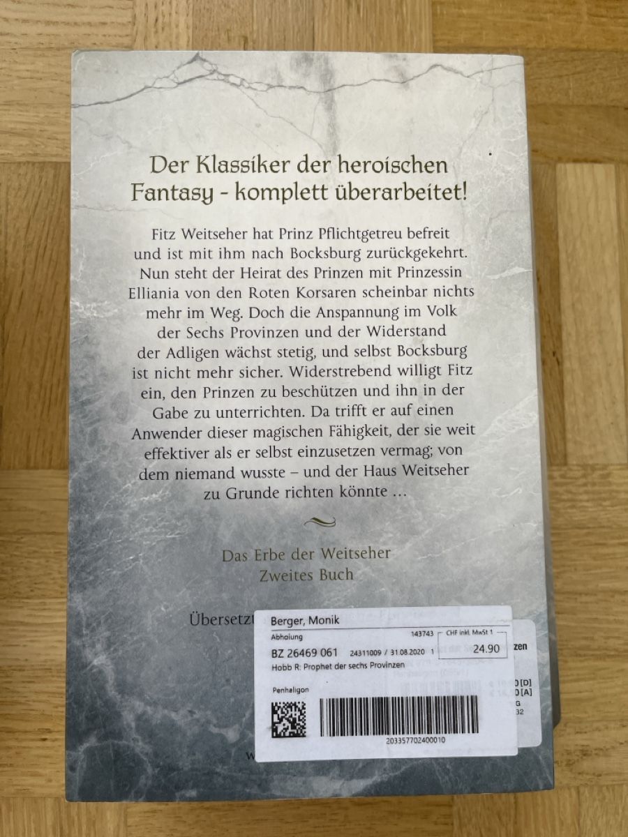 Livres: Robin Hobb Bücher Set Tochter des Wolfs Prophet der Sechs – D'occasion à Zürich par Kleanthy 2