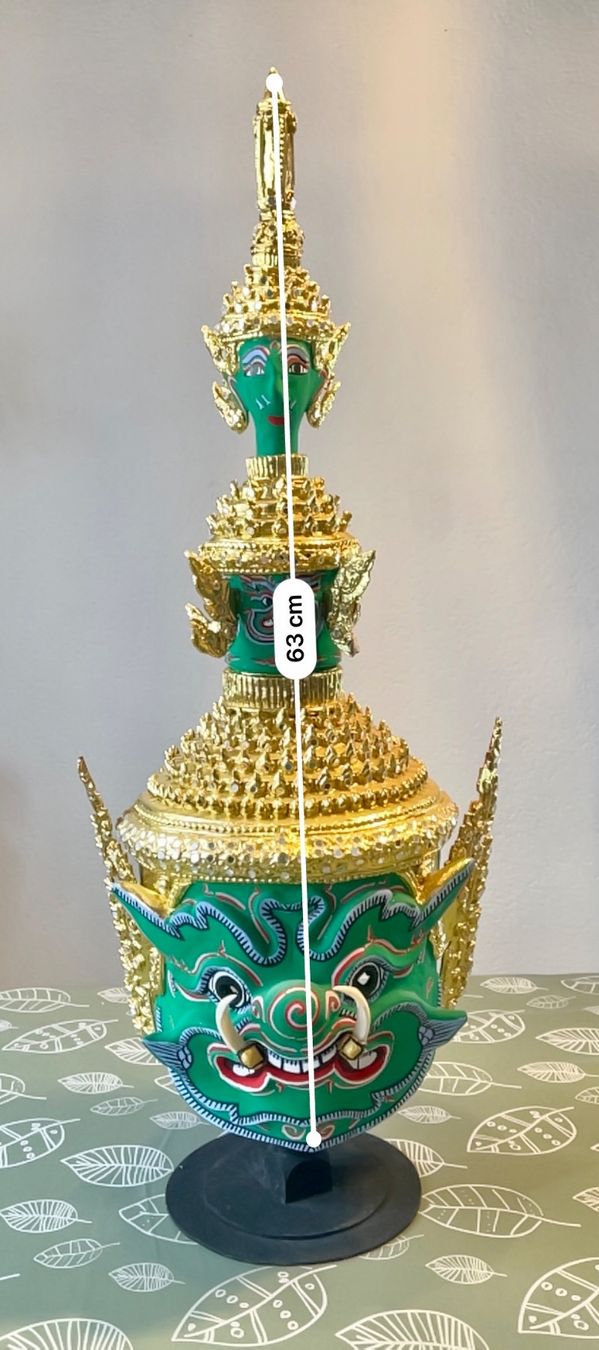 Tutte le decorazioni: Thai Khon Maske Deko / Farbe Grün – Usato da Uffikon venduto da san123day 1