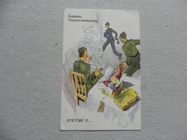 CH Humor Motiv Karte Miltär Rueblikarte Bären Katzen ca.1940