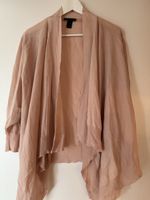 Mango Collection Cardigan wasserfallartig, Gr. M, altrosa