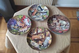Magnifique lots Assiettes Chat Hasi Kaella à saisir! 🐱🎨