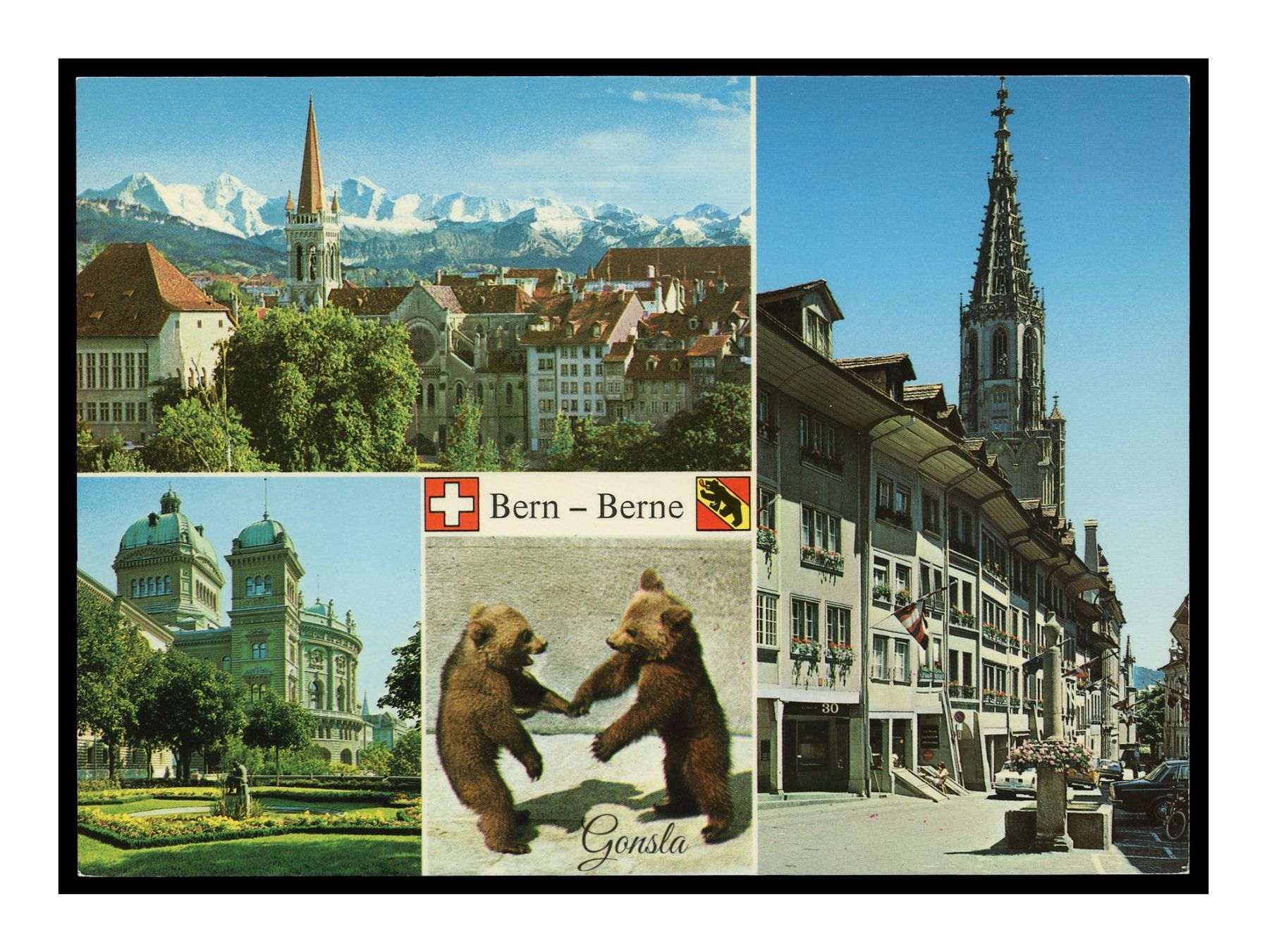 Ansichtskarten: BERN / BERNE - 1970 "Multi-Vues" – Gebraucht aus Onex von gonsla01