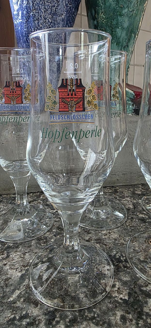 Gläser: 5 Biergläser, Feldschlösschen – Gebraucht aus Kaufdorf von Nati-Nati 1