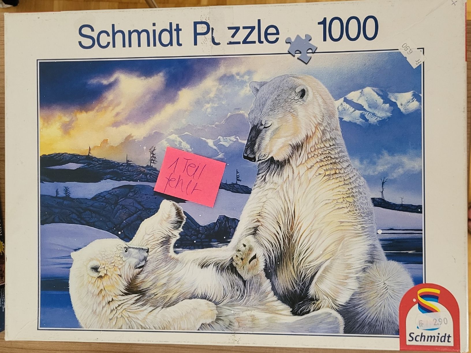 Puzzle: Puzzle Eisbären/ 1 Teil fehlt  – Usato da Rüti ZH venduto da clady01