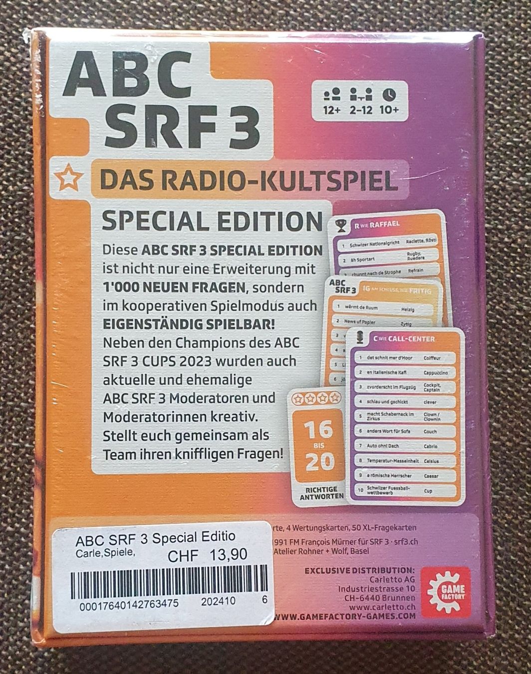 Giochi: ABC SRF 3 Special Edition Spiel – Nuovo e nell'imballaggio originale da Greifensee venduto da mar_76c5 1