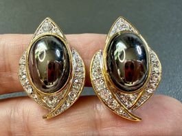 Vintage Ohrringe Clips Luxus Modeschmuck  