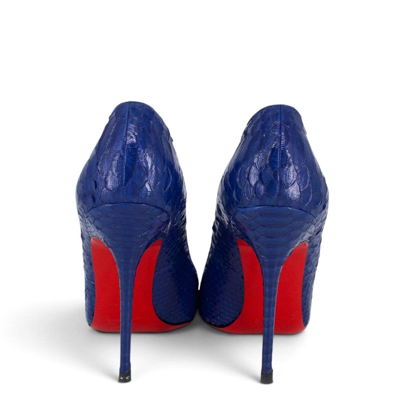 Christian Louboutin Scarpe da donna: Christian Louboutin Decollete Python blau Gr. 40 – Usato da Binningen venduto da Designerlabels 4