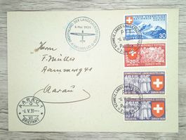 TR70 Enveloppe + Timbre Suisse 1939