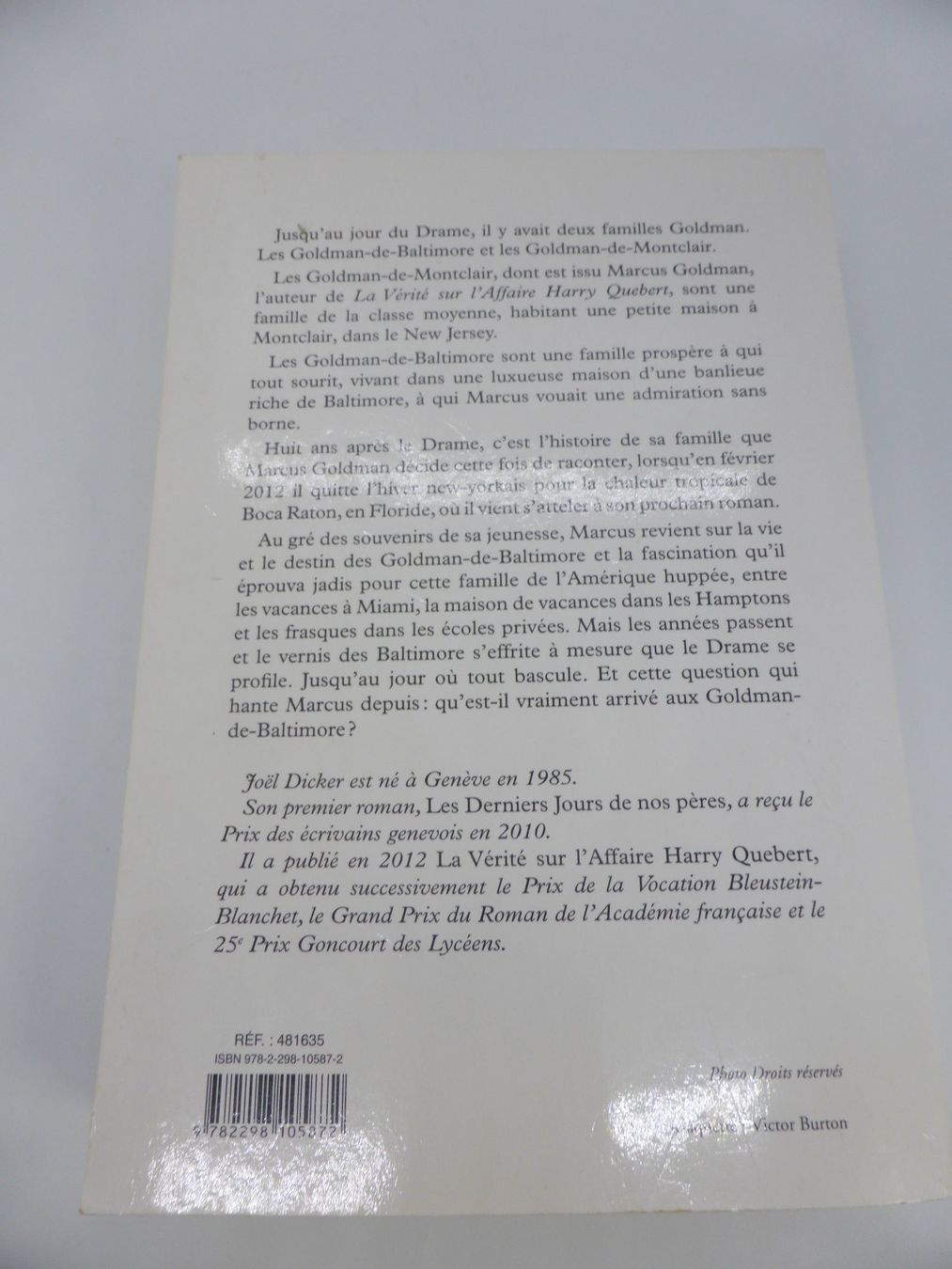 Libri: Joël Dicker - Le livre des Baltimore - 2015 – Usato da Porrentruy venduto da Kim017 2