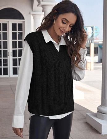 Strick Pullover Schwarz