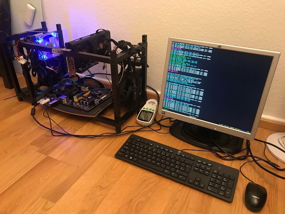 Mining rig TB250 + 2 PSUs + 2 SSD + Frame (Gebraucht) in Küsnacht ZH ...