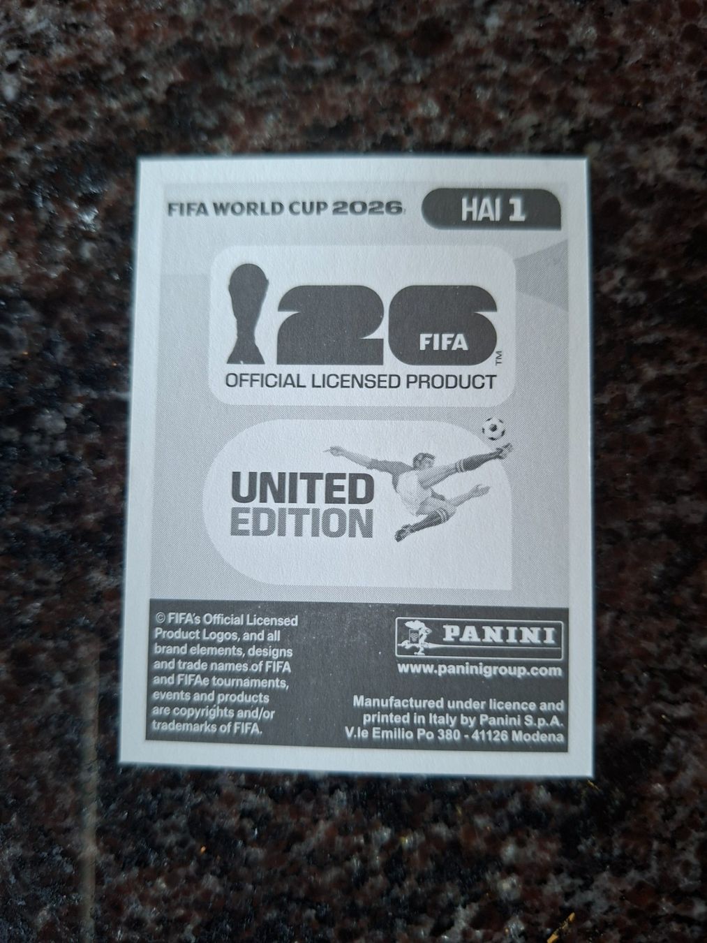 Panini Carte collezionabili: Panini FIFA WM 2006, HAI 1 – Nuovo (secondo la descrizione) da Erlinsbach venduto da pfunky 1