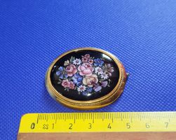 18 karat 750 Massiv Vintage Brosche Mit Blumenmuster
