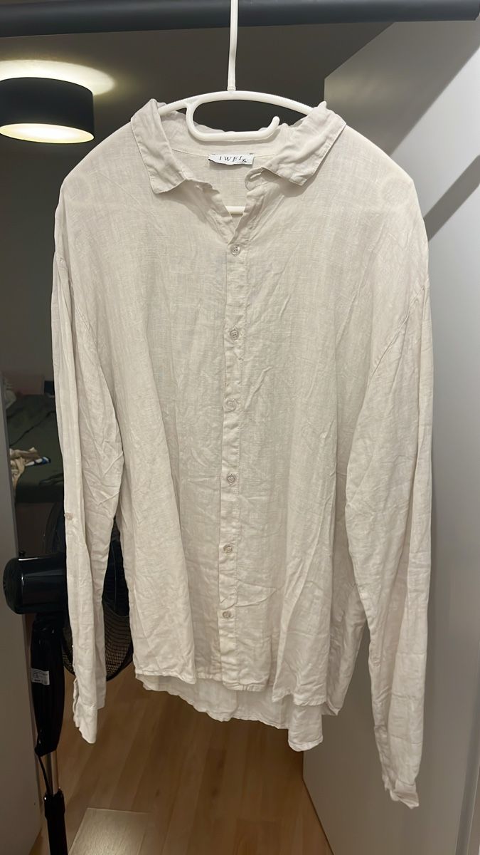 Hemden: Hochwertiges 100% Leinenhemd beige XL – Neu (gemäss Beschreibung) aus Zürich von msxtnt