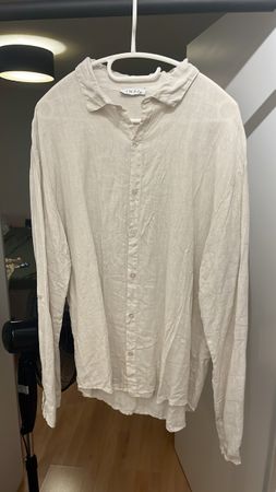 Hochwertiges 100% Leinenhemd beige XL