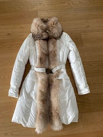 Damen Mantel Daunen weiss