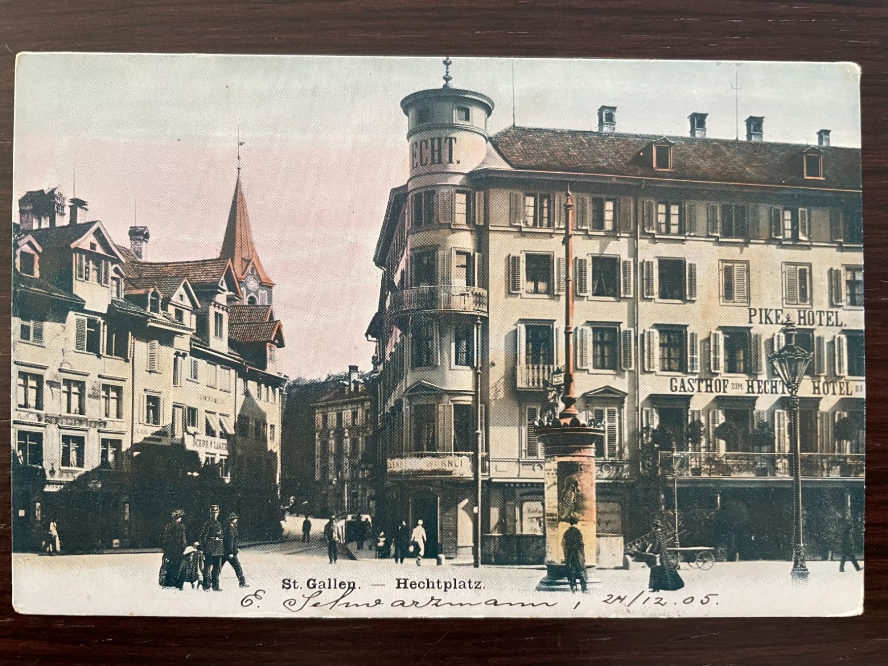 Cartes postales: ST. GALLEN Hechtplatz, 3 Ansichtskarten – D'occasion à Wald ZH par TLILEF 1