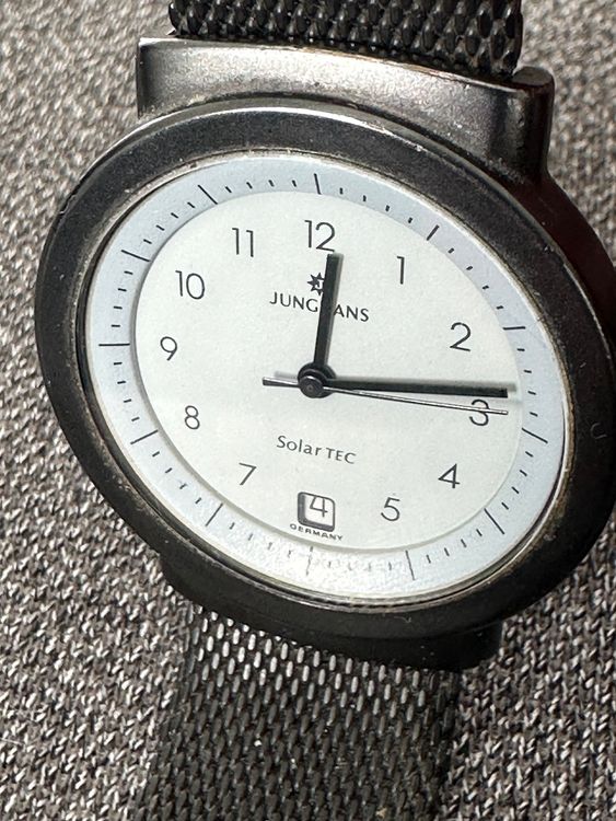 Sch ne Vintage Herrenuhr JUNGHANS Solar TEC Quarz Acheter sur