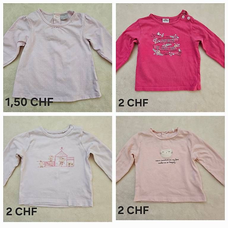 Blusen, T-Shirts & Tops: Langarmshirt Gr. 68/74 – Gebraucht aus Worb von jun_fj8w 1
