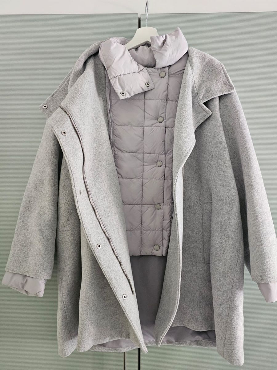 Tom Tailor Mäntel: Tom Tailor Wintermantel mit Wolle, XXL, Grau – Gebraucht aus Allschwil von sar_9sy9 1