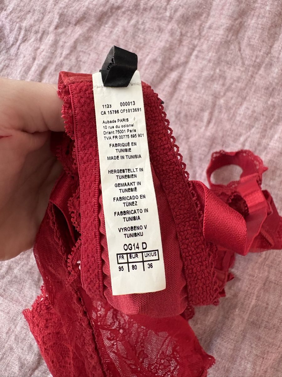 Aubade Altra biancheria intima: Soutien-gorge Aubade rouge – Nuovo (secondo la descrizione) da Vésenaz venduto da ilomd 4