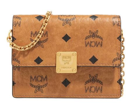 MCM Aren Visetos Wallet On Chain Mni Cognac, neu,UVP 430 CHF
