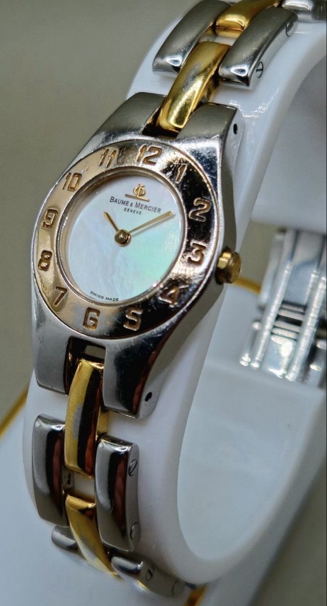 Baume & Mercier Uhren: Baume & Mercier Bicolor mit Perlmutt Zifferblatt – Gebraucht aus Untersiggenthal von TimeandShine 1