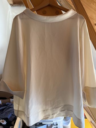 COS Bluse, beige, Gr 44