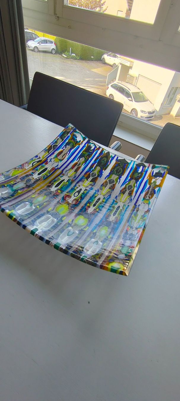 Gläser: Glasschale 30 x 30 cm. Unikat – Gebraucht aus Volketswil von rerererarara 7