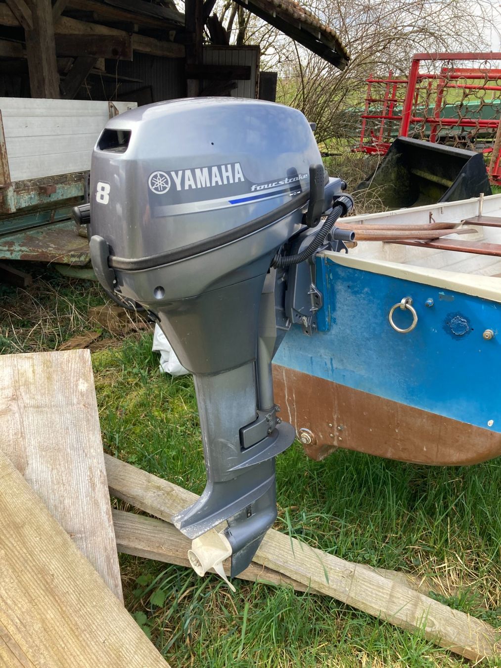 Barche: Fischerboot Polyform/ Yamaha 8 Ps Jg 2013 – Usato da Allmendingen b. Bern venduto da fordmustang1 2