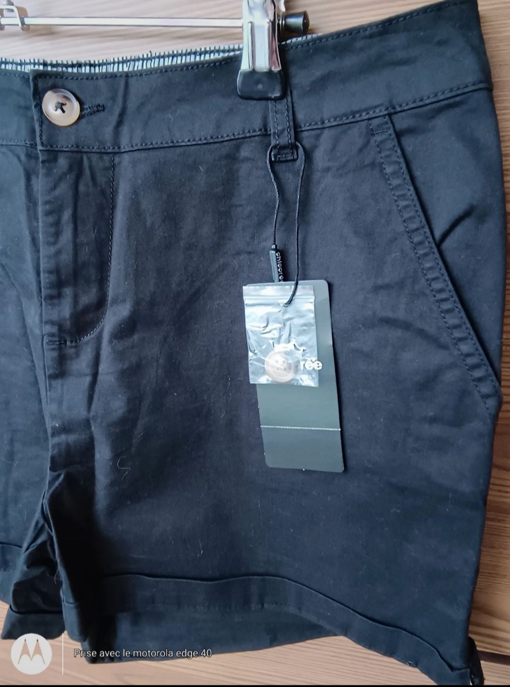 Hosen: Chicorée Short noir en coton 38 - Neuf – Neu und originalverpackt aus Genève von Brachiopode 1