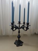 Antiker 5-armiger Kerzenständer, Bronze, Vintage