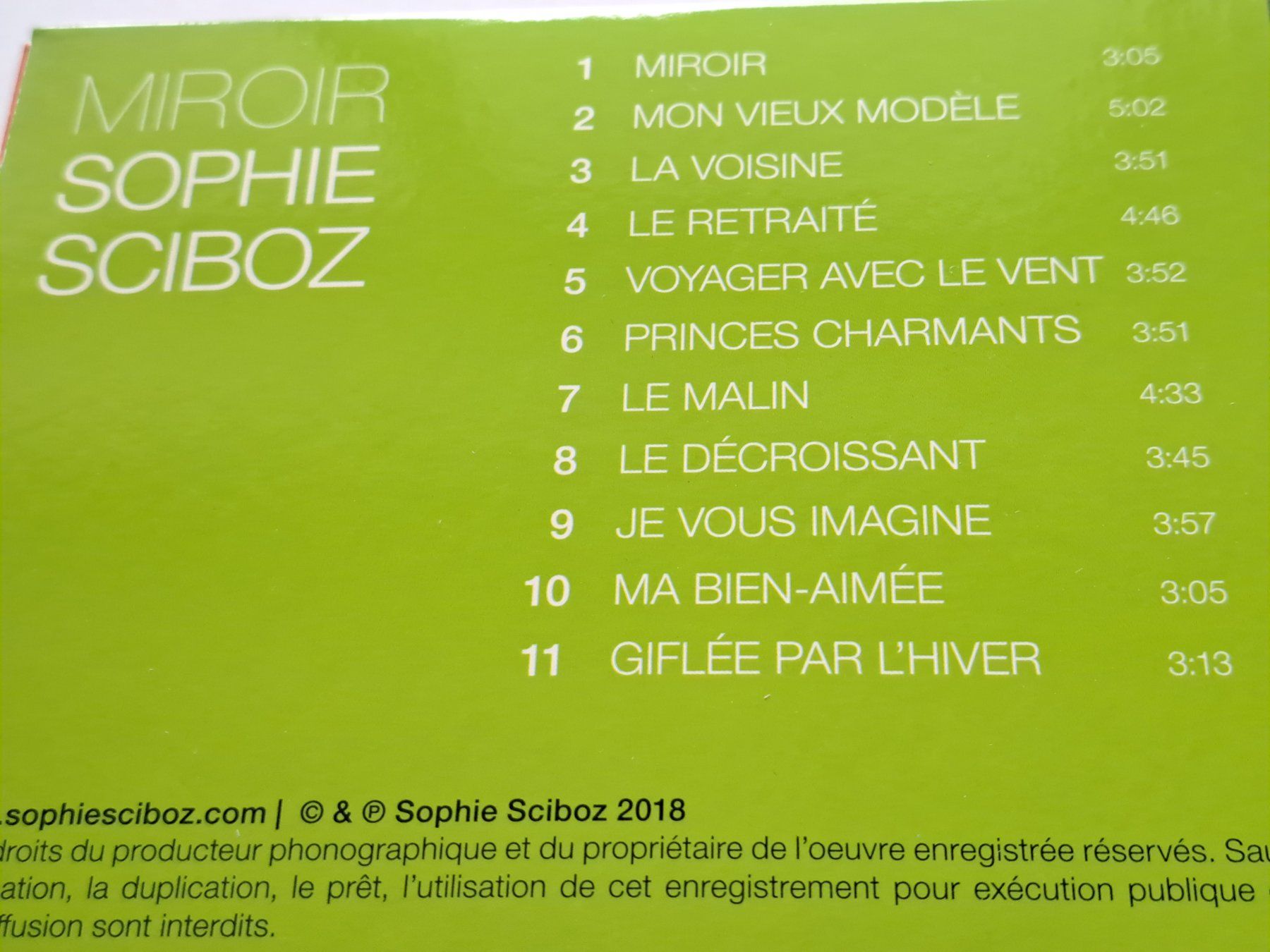 CD: Cd Sophie Sciboz - Miroir  – Usato da Pully venduto da bro_n52j 2