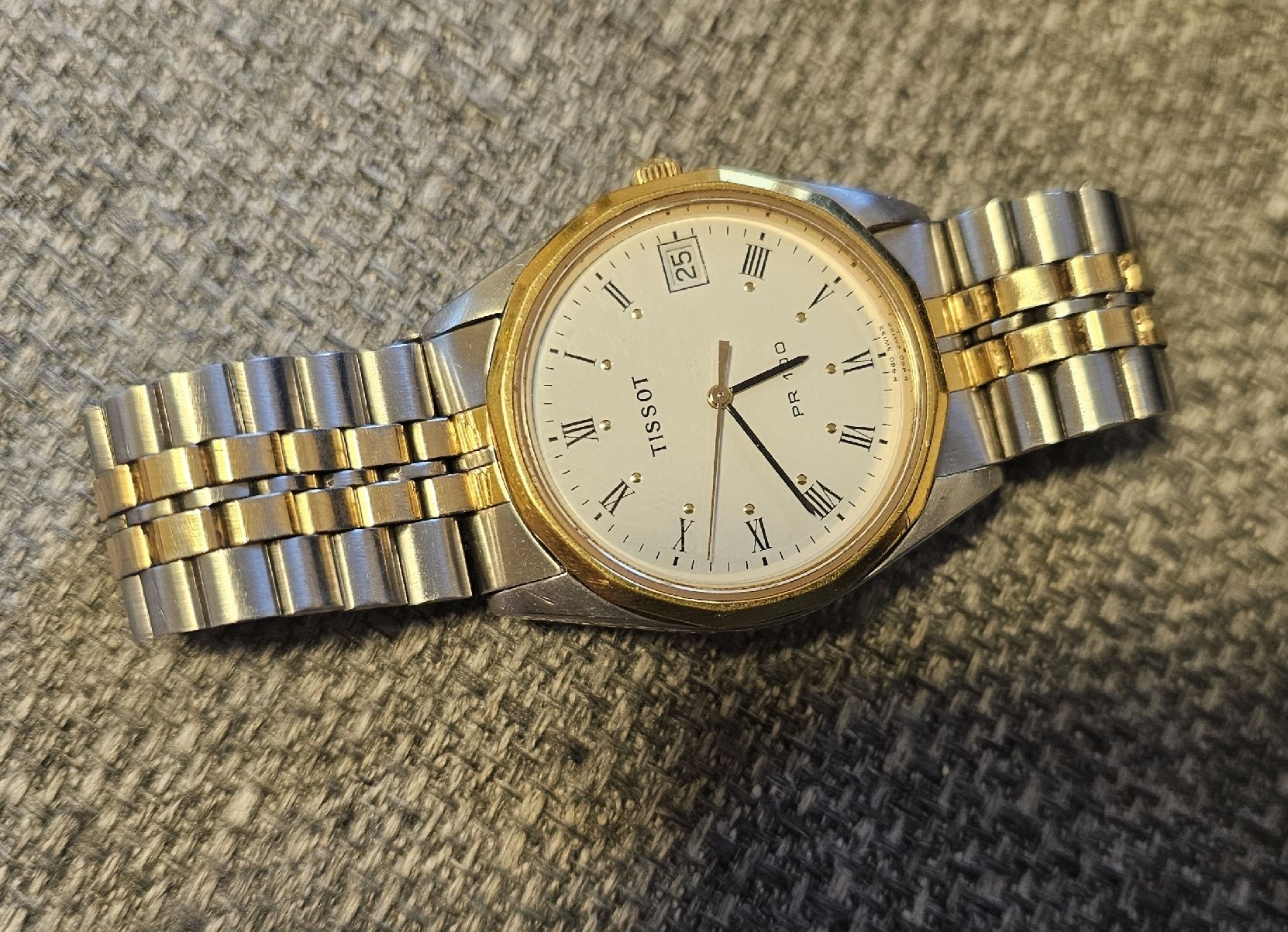 Tissot PR 100 bicolore acier et doré pour homme (Gebraucht) in Genève ...