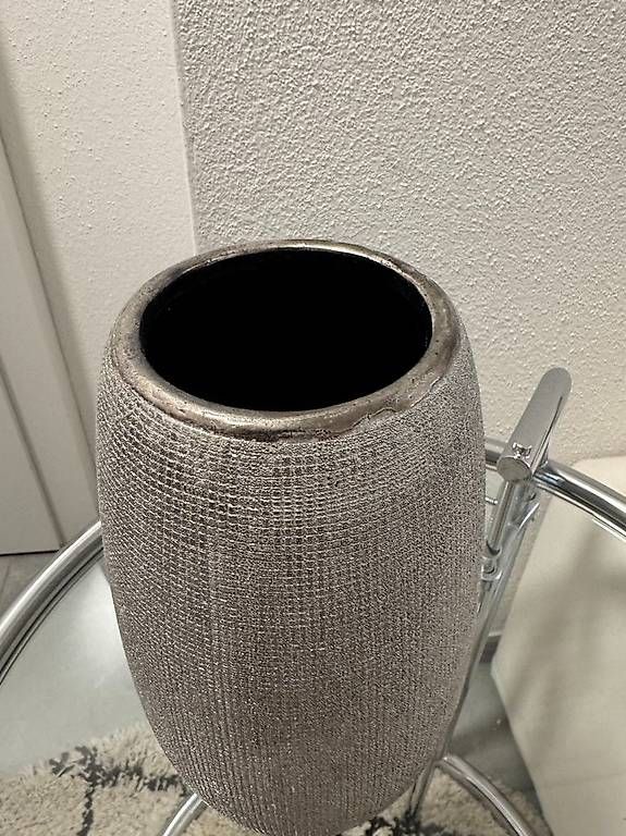 Vasi & Recipienti: Elegante Vase mit silbrigem Mosaik – Usato da Schaffhausen venduto da Moschge 3