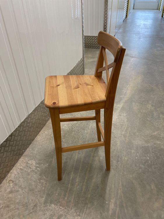 4 IKEA Ingolf Barhocker Holz Kaufen auf Ricardo