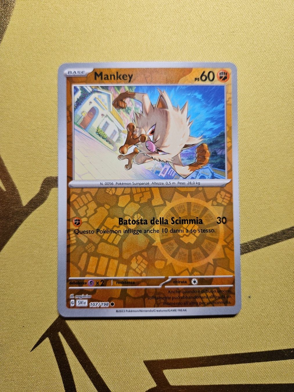 Pokémon Carte collezionabili: Scarlet & Violet - Mankey – Usato da Bellinzona venduto da Pokemarco
