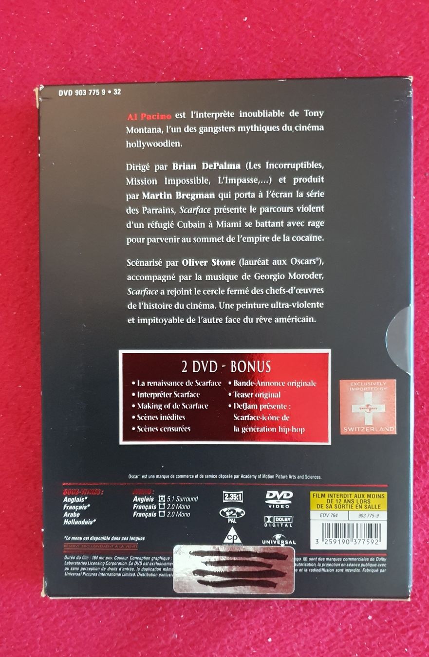 Tutti i DVDs: Scarface Pacino Spécial Édition 2dvd – Usato da Servion venduto da meno999 1