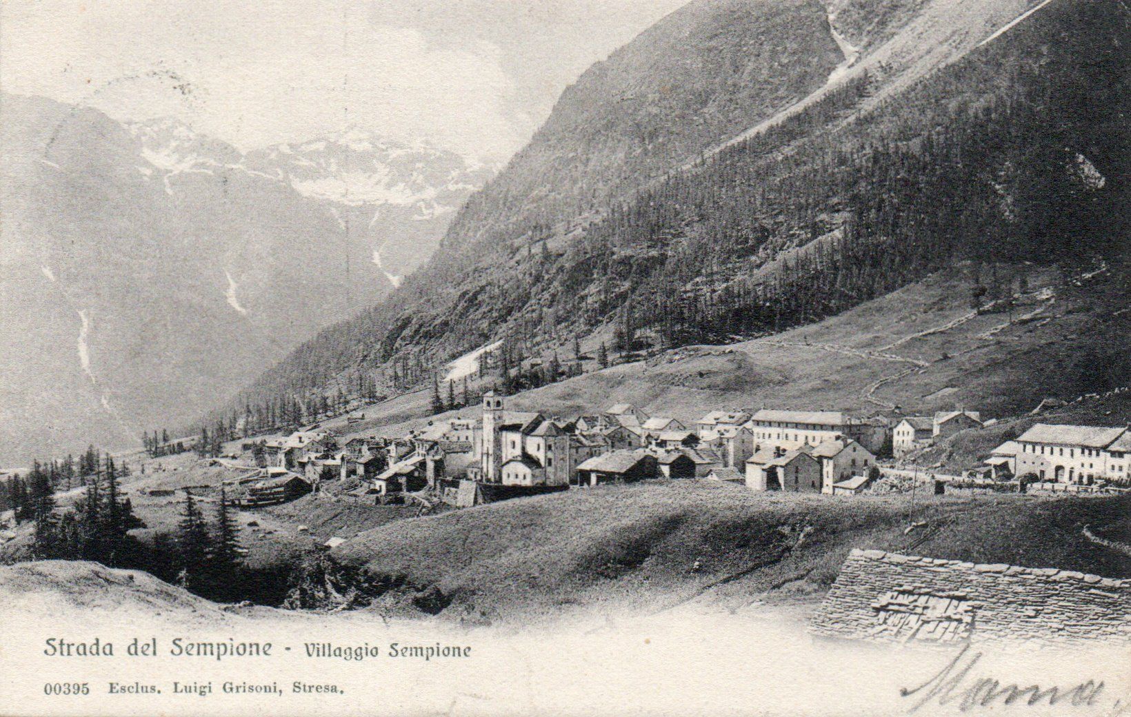 Cartoline postali: Sempione - Simplon Dorf – Usato da Melano venduto da pisonsdro