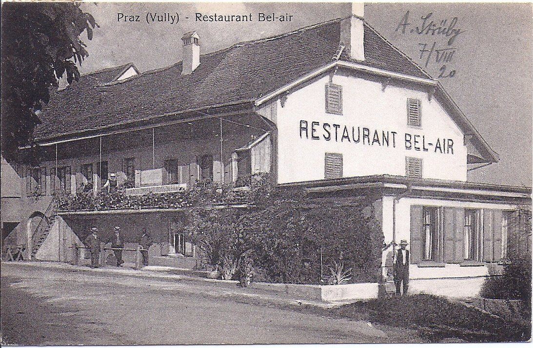Ansichtskarten: PRAZ, restaurant Bel - Air – Gebraucht aus Les Verrières von Scampi0